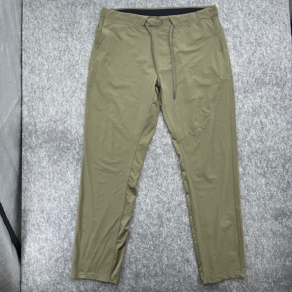 Hylete Pants Mens 34 Olive Green Athletic Joggers Stretch Gym Workout Training